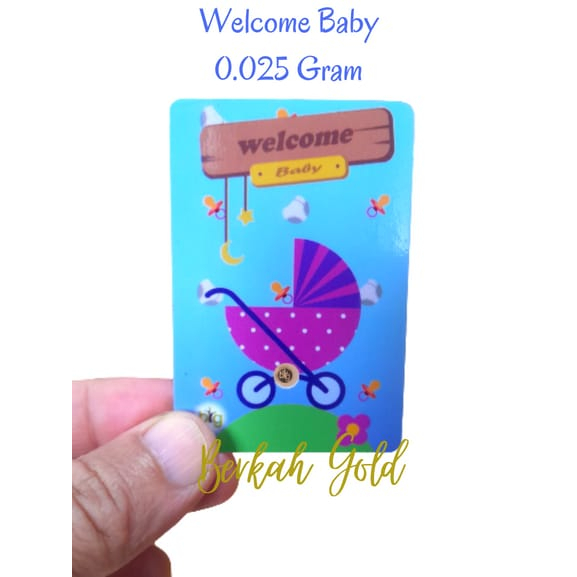 ❤BIG GOLD EMAS MINI 0.025 - 0.1 GR PVC GIFT SERIES WELCOME BABY