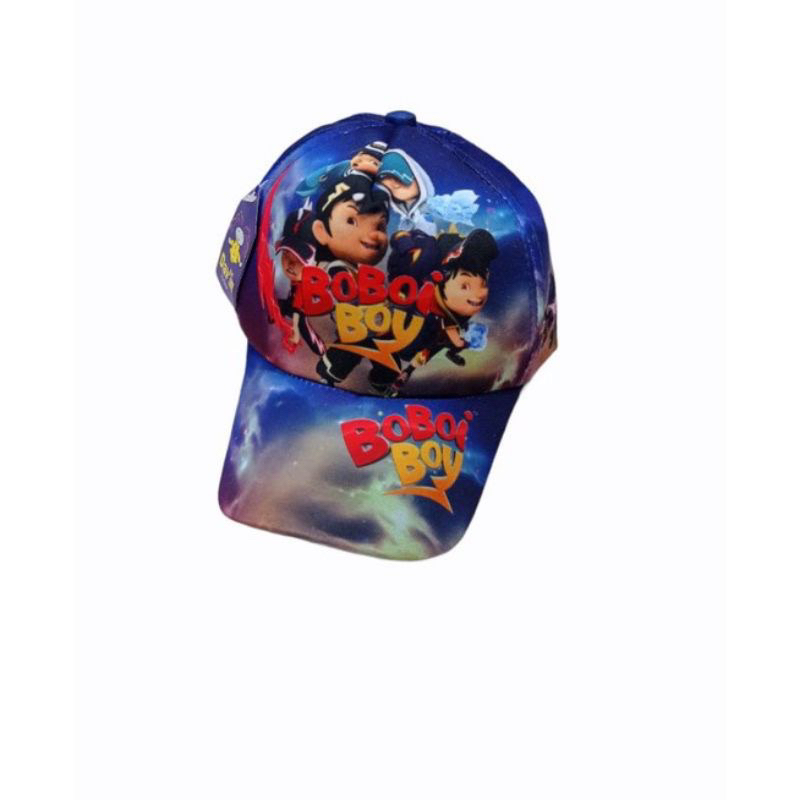 Topi anak motif boboiboy full print kids