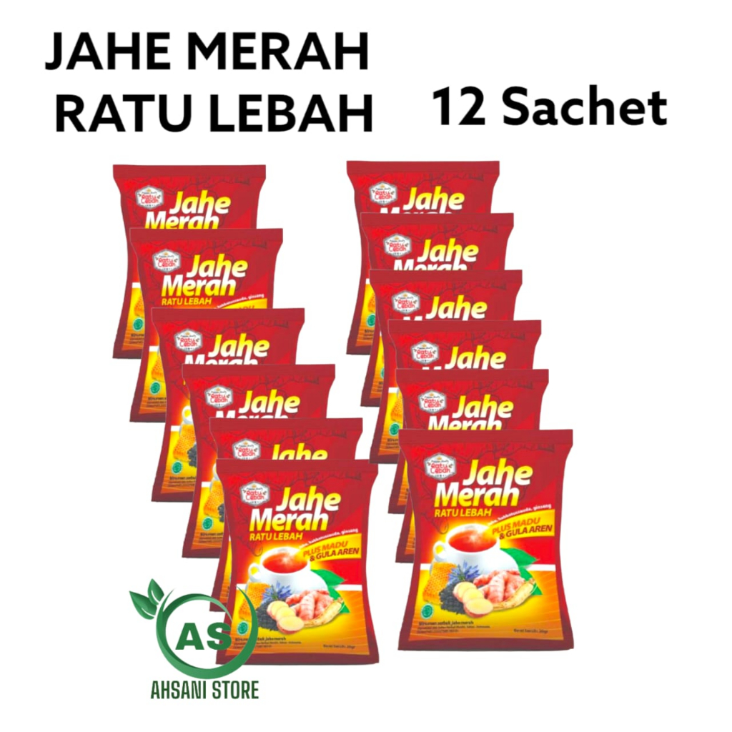 

Jahe Merah Super Ratu Lebah plus Madu dan Gula Aren Harga Perenceng isi 12 sachet