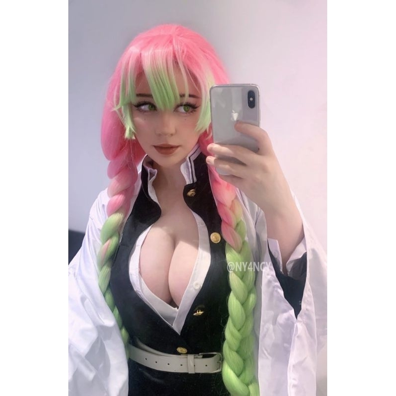 KOSTUM COSPLAY KANROJI MITSURI/KOSTUM COSPLAY KIMETSU NO YAIBA/KANROJI MITSURI/KIMETSU NO YAIBA