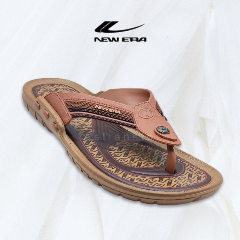Sandal Jepit Pria Karet New Era Motif Batik