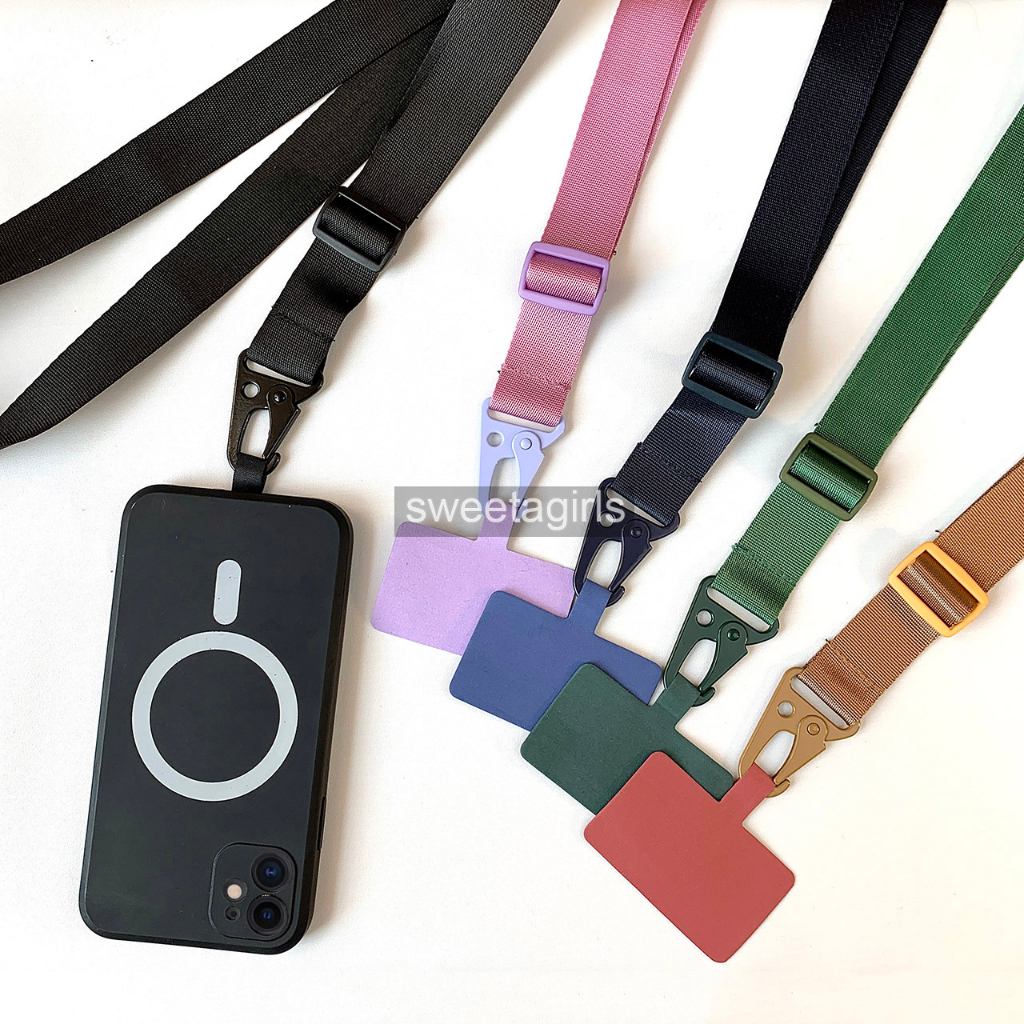 Tali Gantungan Hp Lebar / Tali Lanyard Strap Hp / Tali Sling case  - sweetacase.id / bahan dari nylon tidak gampang molor / besi anti karat  / nagita slavina