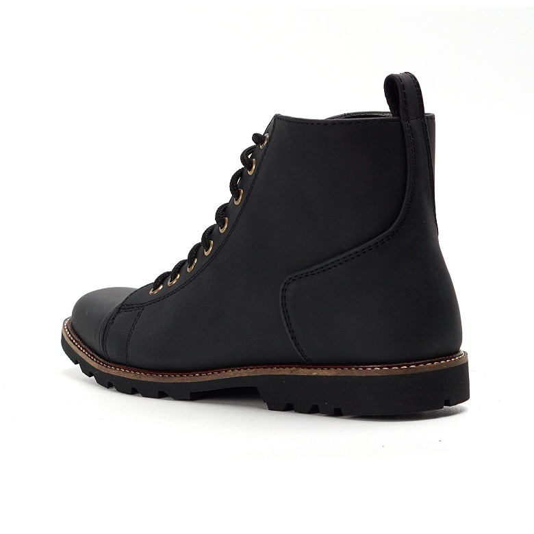 Sepatu Boots Pria Touring Formal Semi Casual Shoes Boot Kerja Dinas Original Tragen Fleming Black