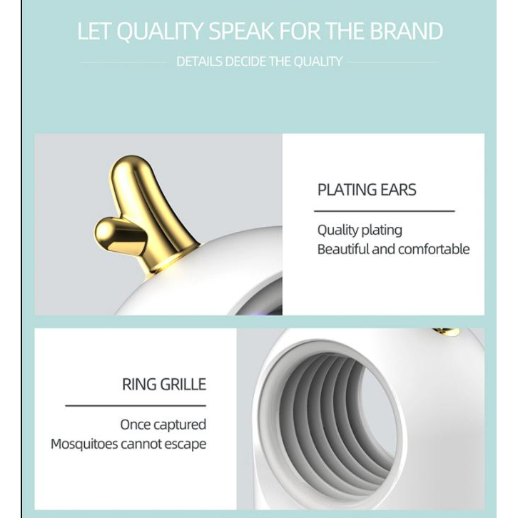 Hello Adorable Lampu LED UV Anti Nyamuk Mosquito Killer 368nm 5W 5V - KLY-169 New Version - White