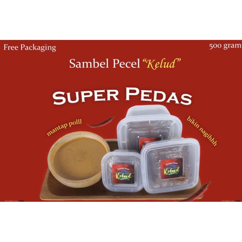 

Bumbu Sambel Pecel Kelud Asli Kediri (Pedas)
