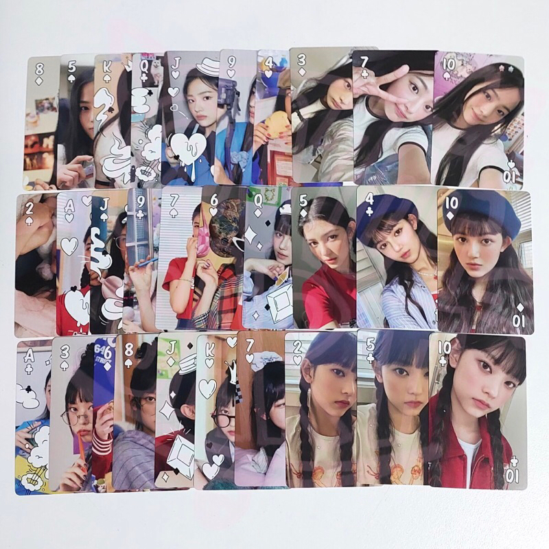 Newjeans Season’s Greetings 2023 SG23 Minji Danielle Haerin Playing Card Set Photocard PC Jepit Head