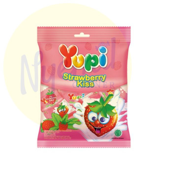 

Yupi Strawberry Kiss Bag 45gr