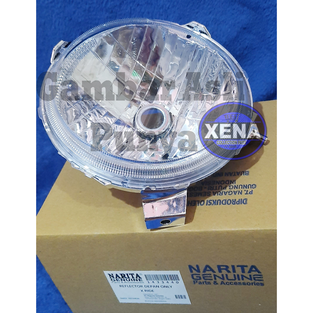 Narita - Reflektor plus mika Lampu Depan X-Ride XRIDE / REFLEKTOR LAMPU DEPAN YAMAHA X-RIDE / Reflektor kaca Lampu Depan X-Ride XRIDE Lama