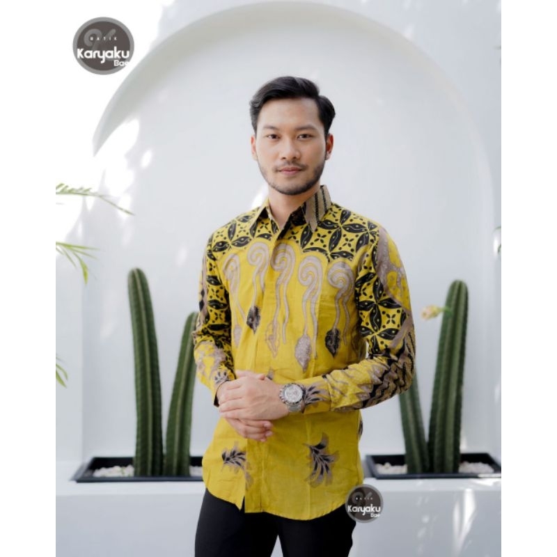 Kemeja batik pria lengan panjang premium | Baju batik pria lengan panjang reguler