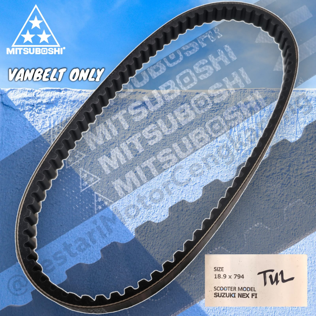 VANBELT V BELT SUZUKI NEX 1 NEX FI NEX 2 LETS FI ORIGINAL MITSUBOSHI