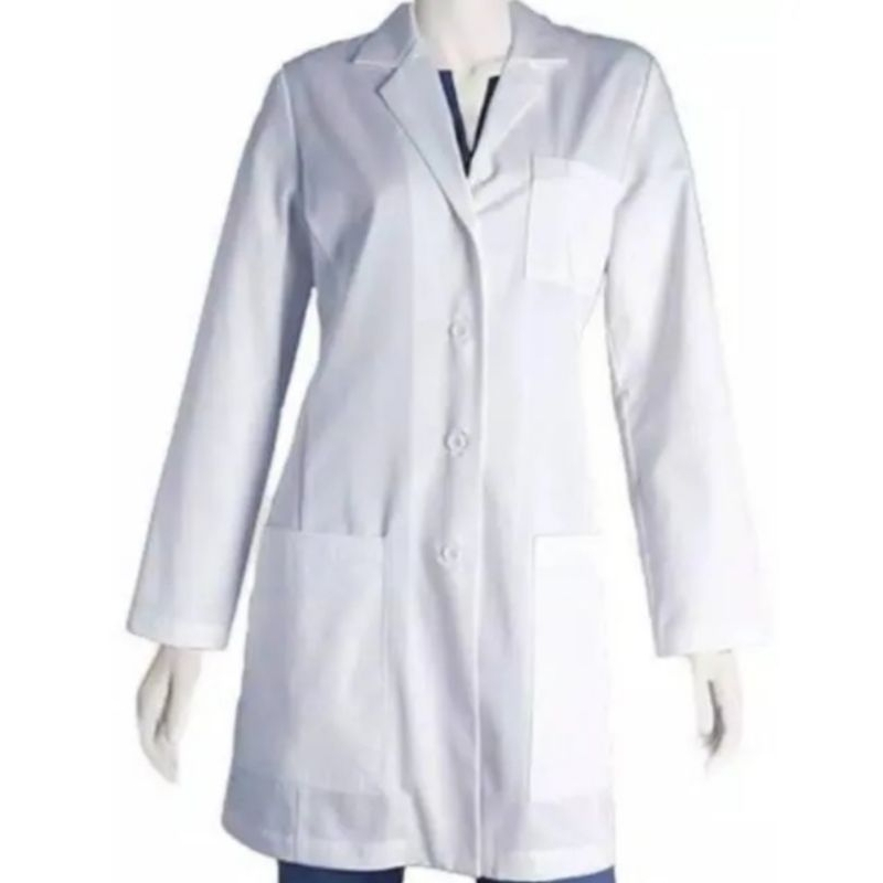 Jas lab lengan panjang/jas lab Jas laboratorium/jas dokter jaga