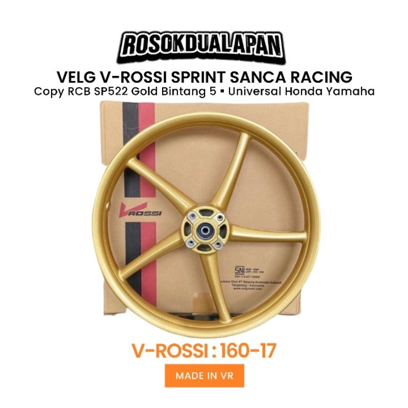 Velg Depan Vrossi Copy RCB Sprint Sanca Gold 160 17 Pnp Jupiter Z MX Fiz R Vega Yamaha