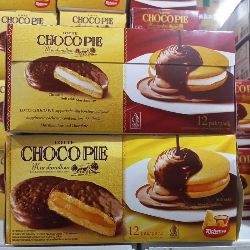 

LOTTE CHOCO PIE MARSMALLOW 1 PAK 12X28GR