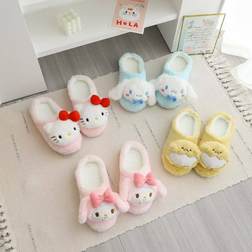 SANDAL RUMAH KAMAR GUDETAMA CINNAMOROLL MELODY HELLO KITTY SEPATU KAMAR