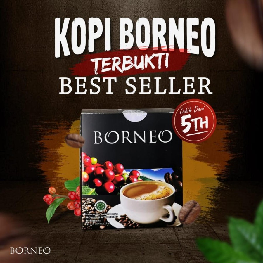 

jual Kopi Borneo / Kopi Herbal Pria Dewasa isi 20 sachet