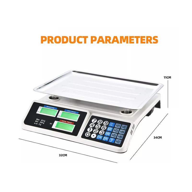 Timbangan Buah 30kg /Digital Computing Scale/Timbangan Digital Computing Scale 40kg Double Display