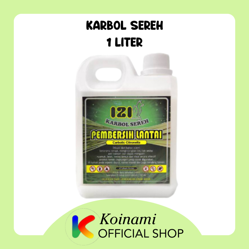 KARBOL SEREH 1 liter / SERAI  PEMBERSIH KANDANG LANTAI / izi / TALI MAS