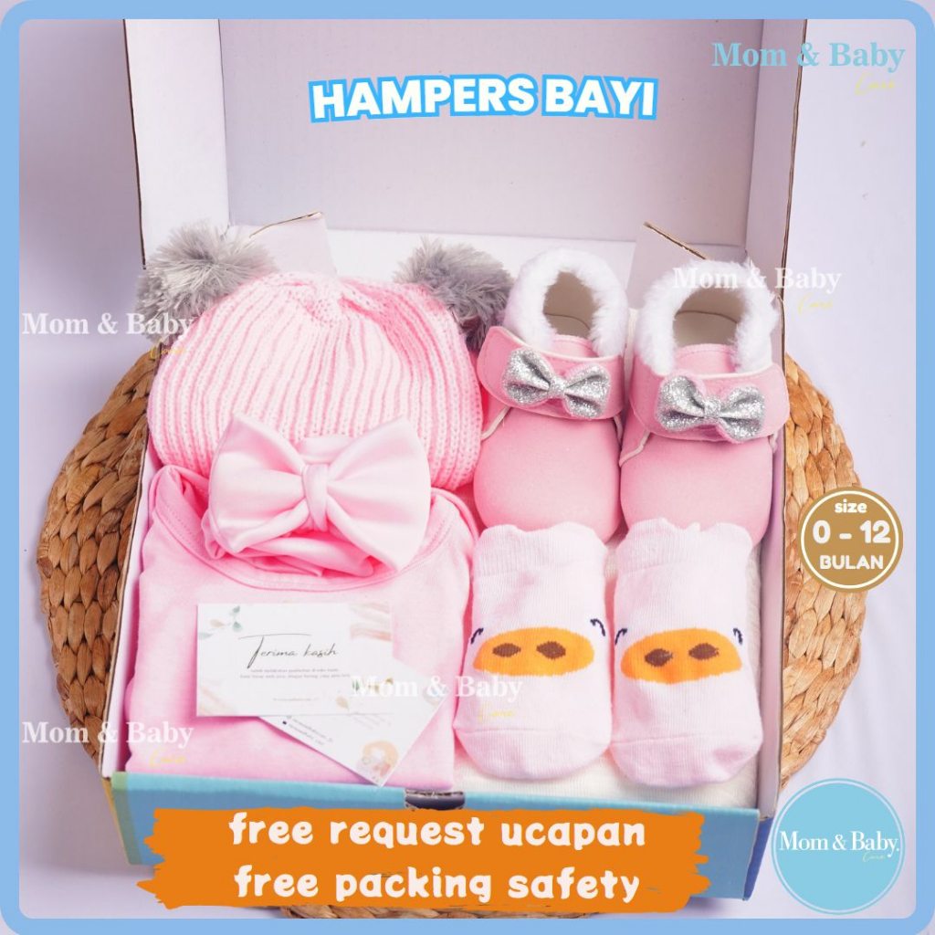 Hampers Bayi Premium Newborn Baby Gift Set Unisex Kado Lahiran Parcel Bayi Laki-laki Perempuan n