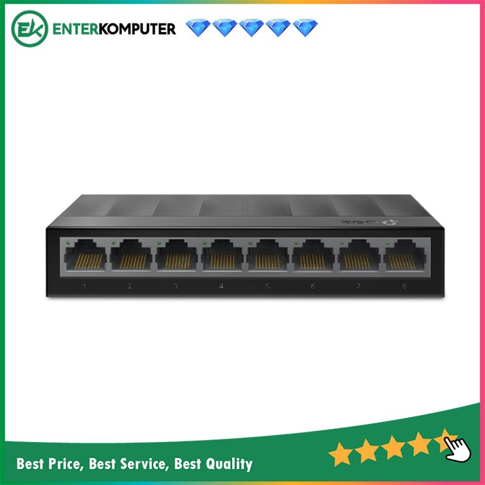 TP - Link 8-Port 10/100/1000Mbps Desktop Switch - LS1008G V3.0