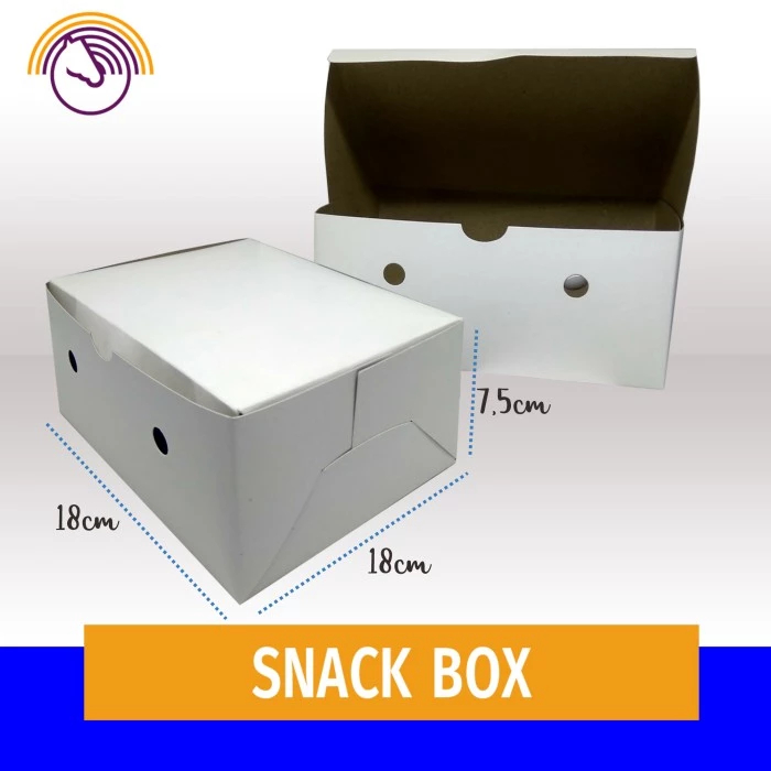 Snack Box - Kotak Snack Kertas - Kotak Kue - Size 18x18