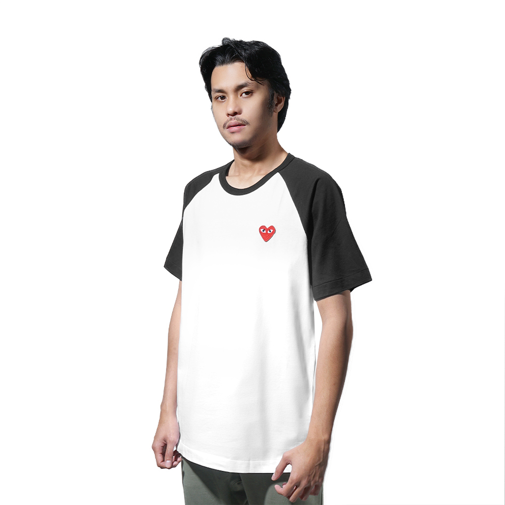 CDG Play Raglan Sleeve T-Shirt