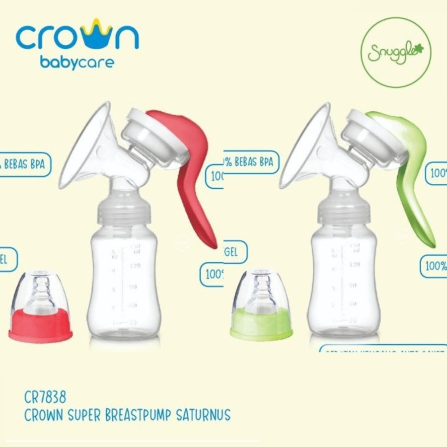 Crown Snuggle Super Manual Breast Pump Saturnus CR-7838