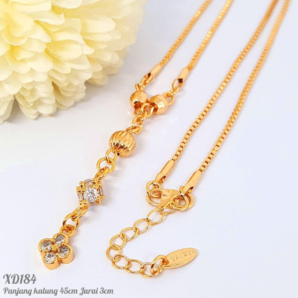 PGX Kalung Wanita Xuping Aksesoris Fashion Perhiasan Lapis Emas XD184