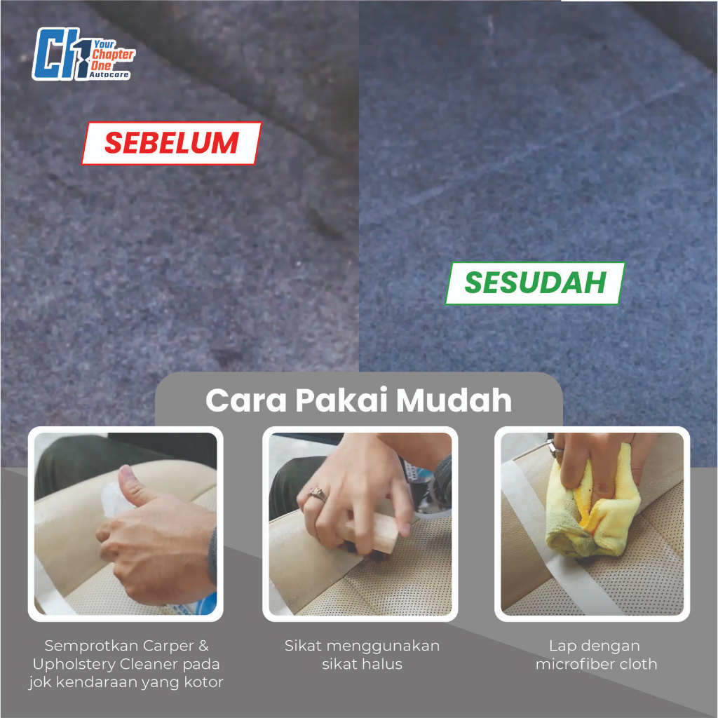 Carpet &amp; Upholstery Cleaner 250 ml Pembersih Karpet dan Atap Interior Kendaraan