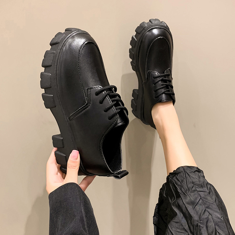 ✅PINKEY P019 Sepatu Wanita Docmart Hitam Sepatu Oxford Wanita Import Premium Quality Terlaris