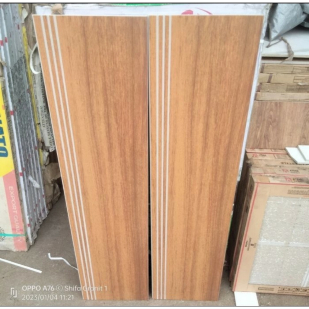 Stepnosing Granit Tangga motif KAYU FLAME MAHOGANY 30X80, 20X80
