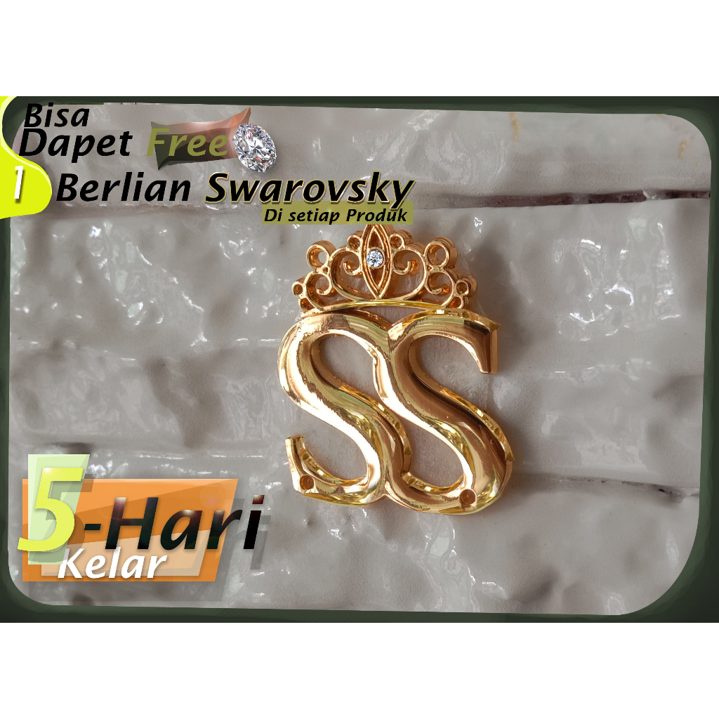 Grosir label hijab custom alloy anhas desain sendiri harga murah untuk aksesoris gamis hijab jilbab 