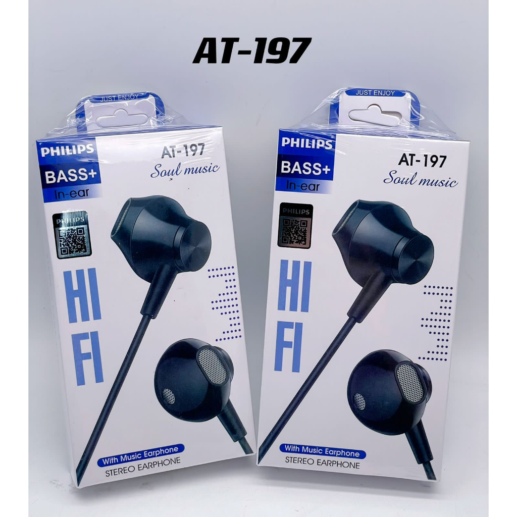 HF HEADSET PHILIPS AT-197 SUPER BASS PACKING IMPORT