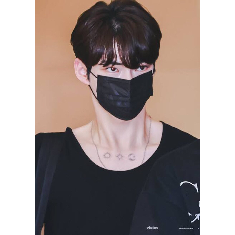 ZB1 Sung Hanbin Tattoo Necklace Kalung Sung Hanbin ZB1 Rose Gold Merchandise ZB1