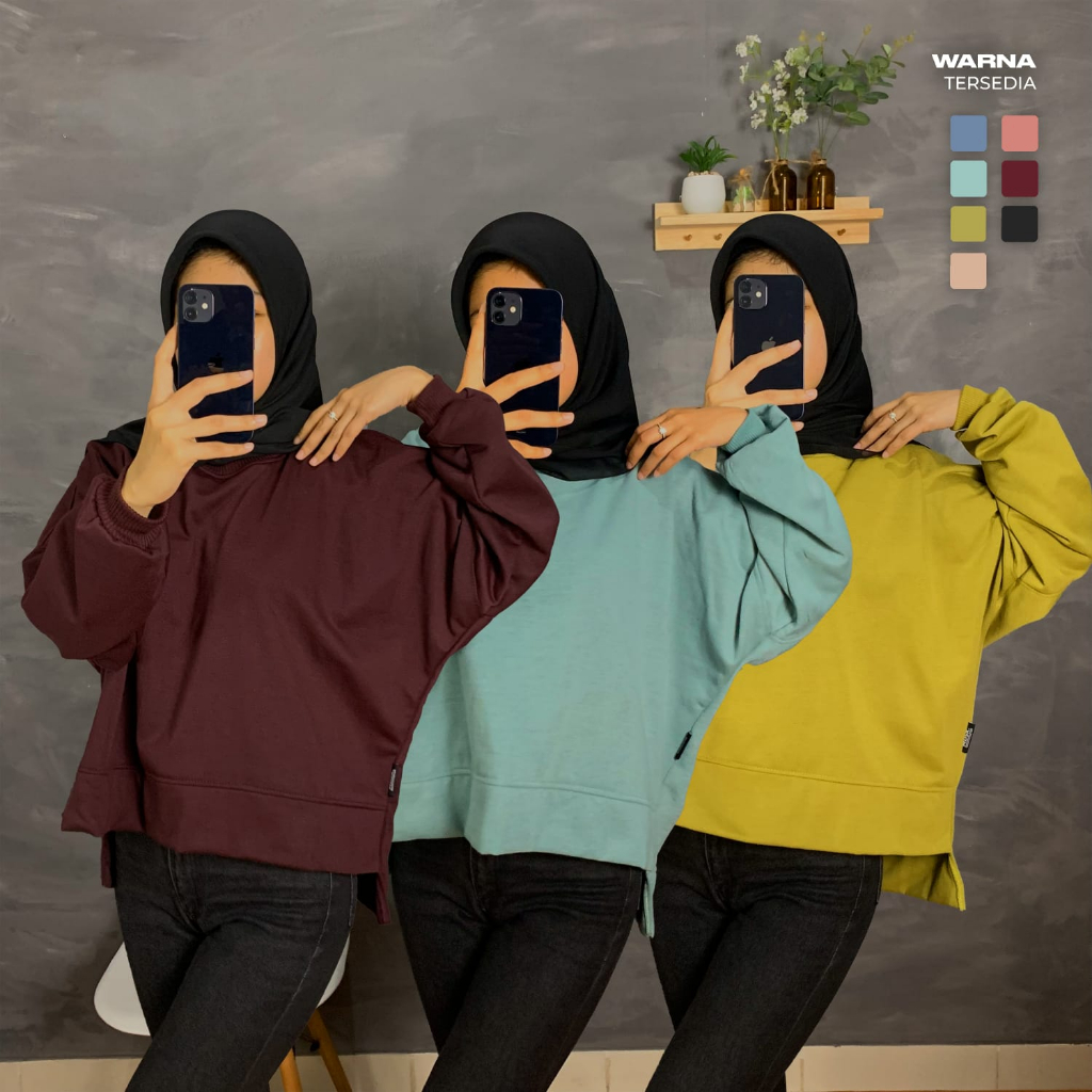 PublicFashion - Oversize Batwing Basic - Basic Oversize Wanita