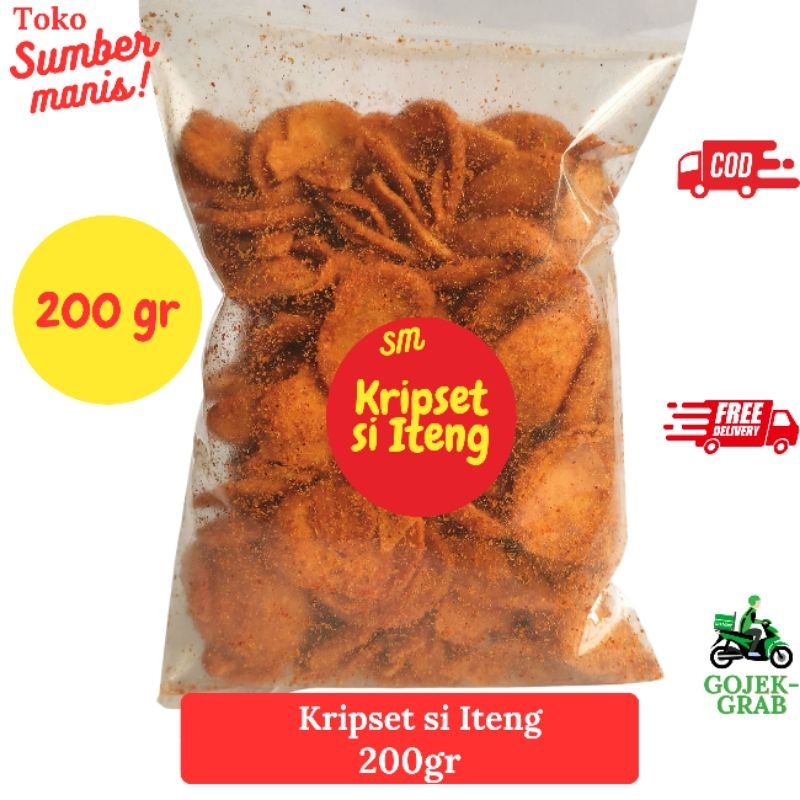 

Kripset si Iteng Pedas 200gr SM Snack Camilan Malang