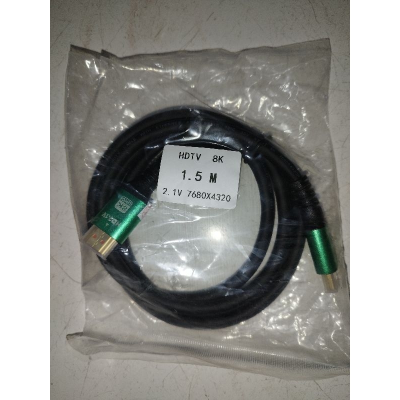 SKU-1257 KABEL HDMI 1.5 M 8K V2.1 ULTRA HD PREMIUM KABEL 1.5 METER