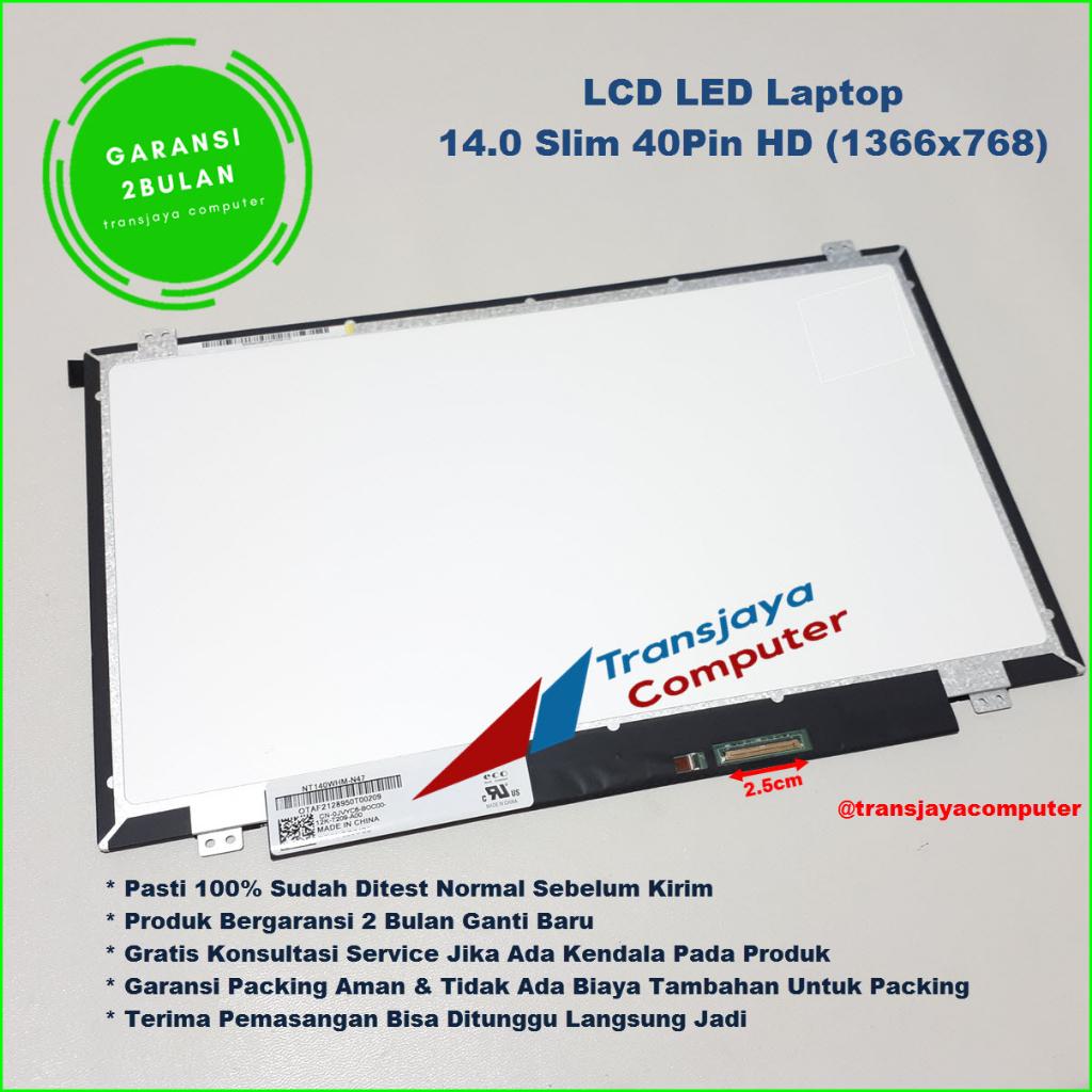 LCD LED Lenovo Ideapad U410 S400 S410 S410p 14.0 Slim 40pin
