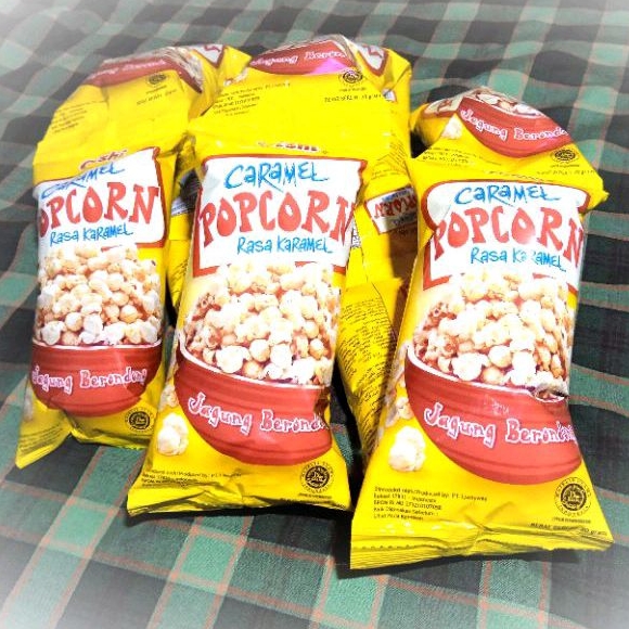 

Popcorn Oishi Rasa Karamel 20g isi 10 pcs