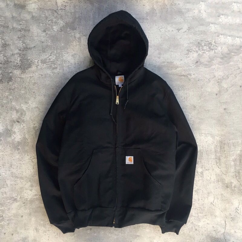 Jaket Zipper Hoodie by Carhartt Active Jacket Black