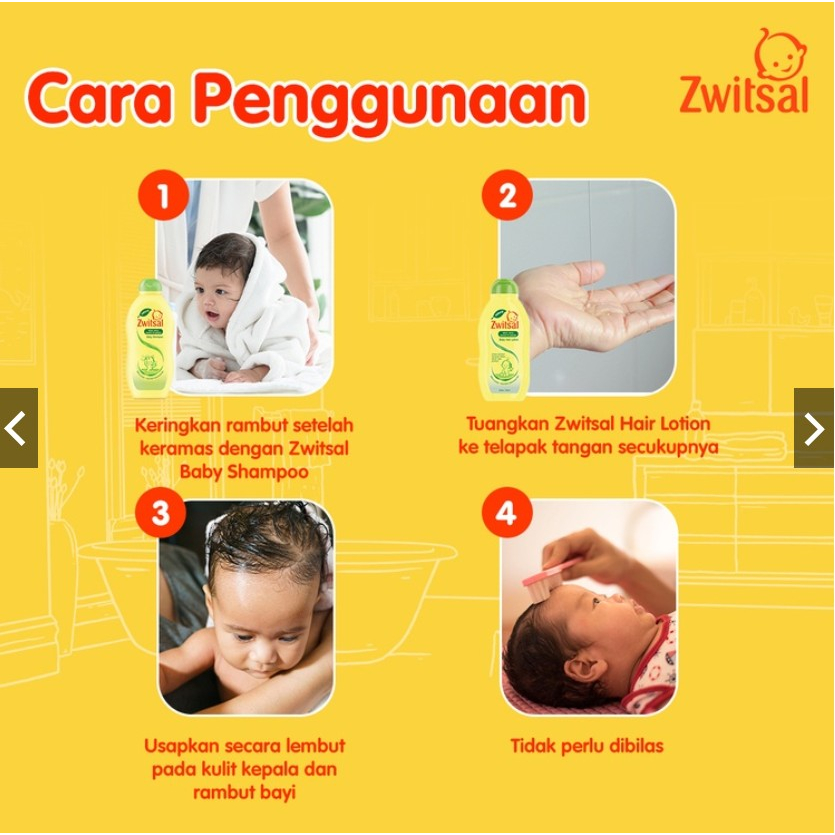 [BPOM] Zwitsal Baby Hair Lotion 100ml + 100ml / Natural Aloevera AVKS / Minyak Rambut / MY MOM