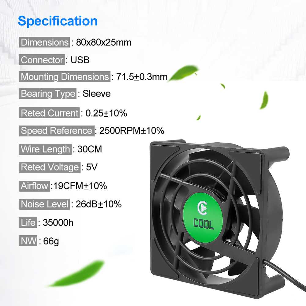 Kipas Pendingin TV Box Cooler Radiator Mini Fan Kecepatan 2500 RPM Kipas Penurun Suhu Panas Televisi Berkualitas