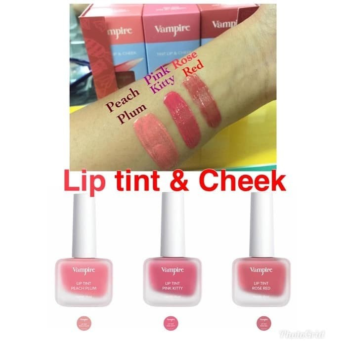 VAMPIRE LIP TIN N CHEEK ORIGINAL BPOM 10ML - LIP TIN VAMPIRE H270