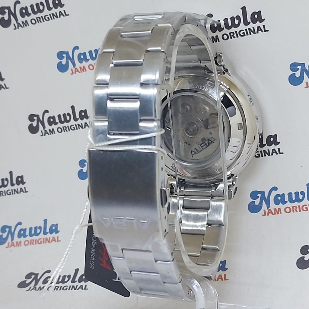 Alba Automatic A9A005X1 Open Heart Blue - Jam Tangan Pria A9A005