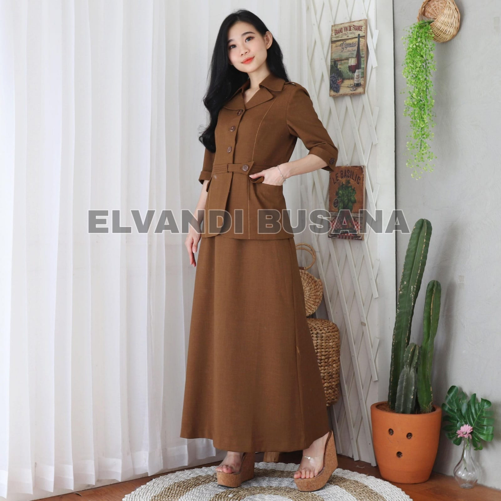 SETELAN JAS WANITA B&amp;V LYNELLE / SERAGAM KERJA BLAZER WANITA / SERAGAM GURU / SETELAN BAJU GURU WANITA -  6601 PEMDA ACEH