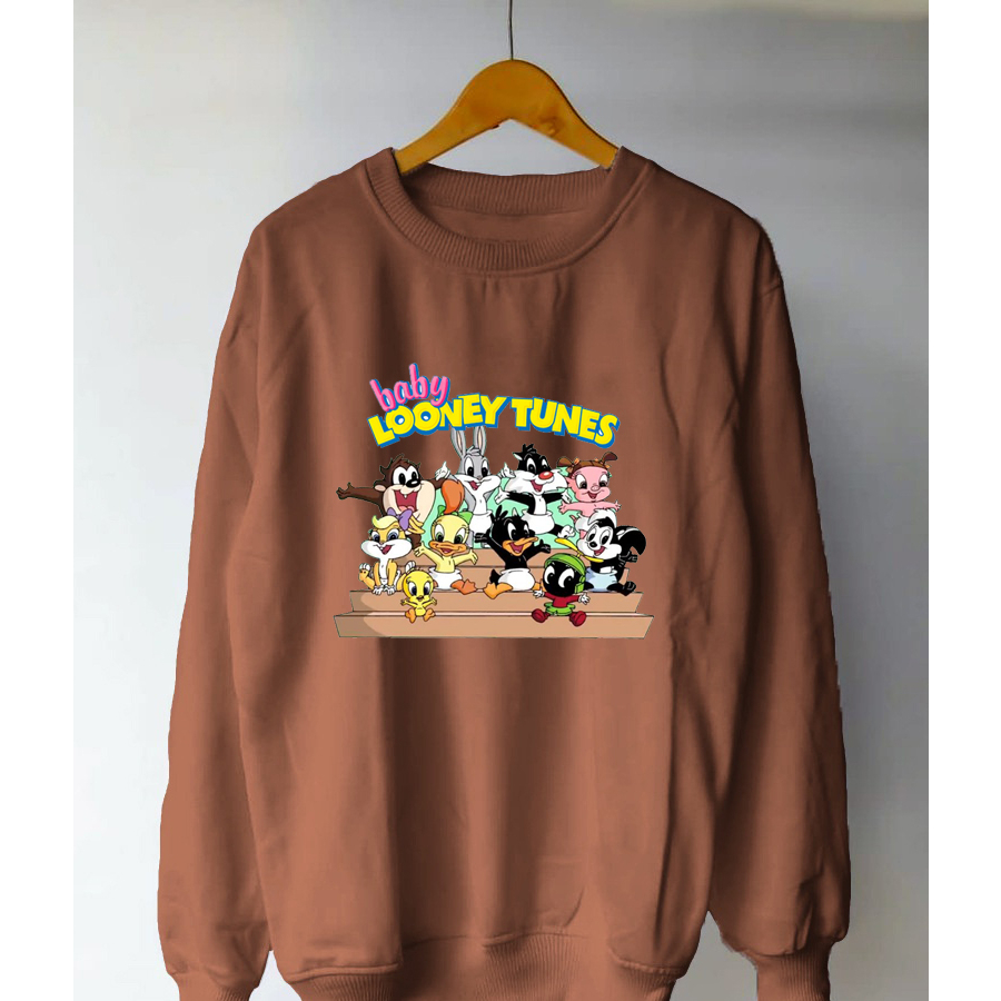 Sweater Wanita Karakter Baby Looney Tunes Sweatshirt Oversize