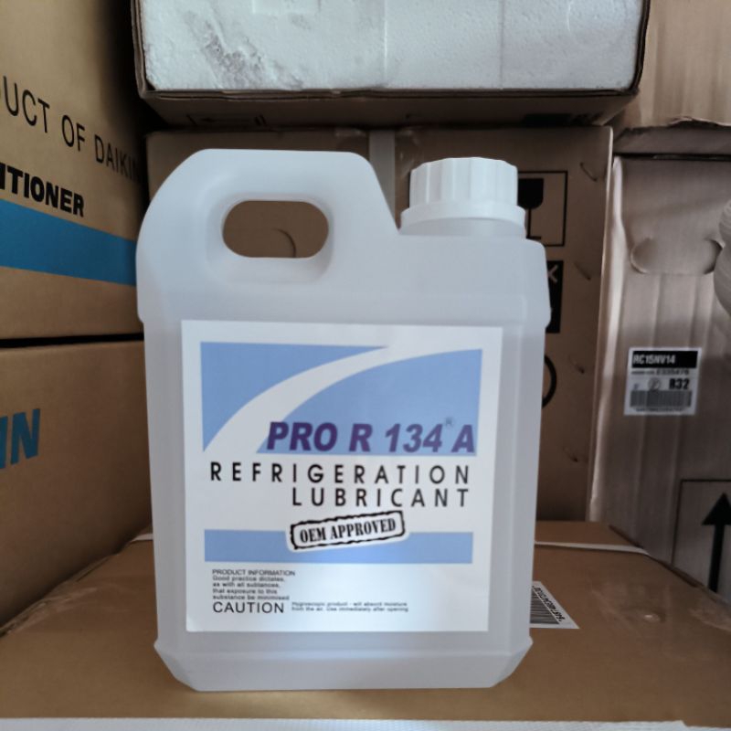 Oli emkarate R 134 a /oli compresor AC mobil dan kulkas. R134 a