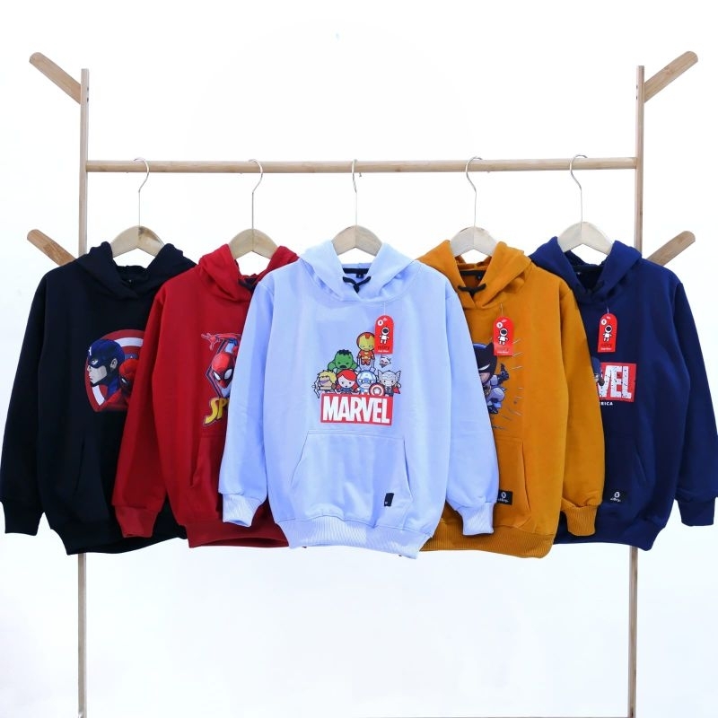 Sweater Jaket Hoodie Anak Laki Laki Cowok Usia 6 7 8 9 10 11 Tahun Bahan Fleece Tebal