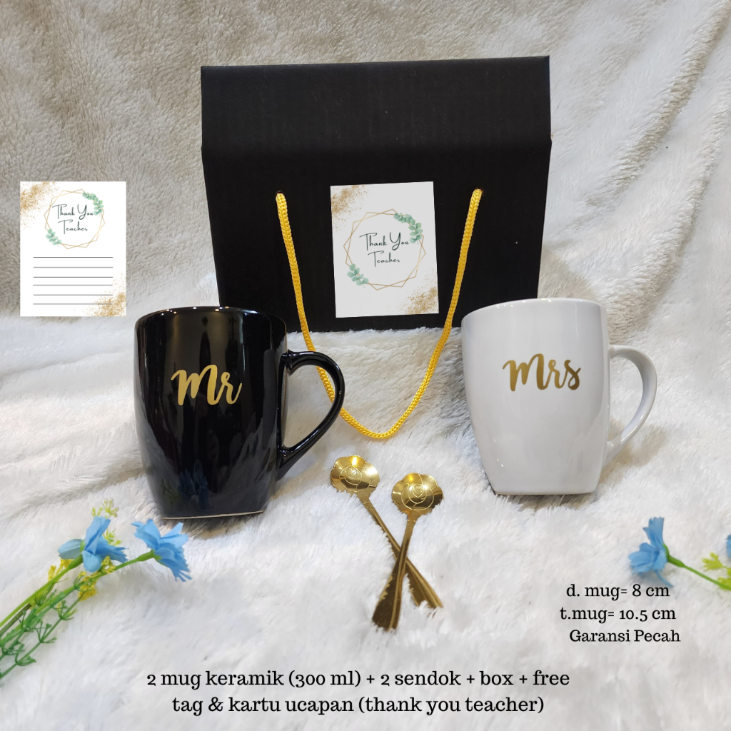 hampers mug couple kado gift untuk guru