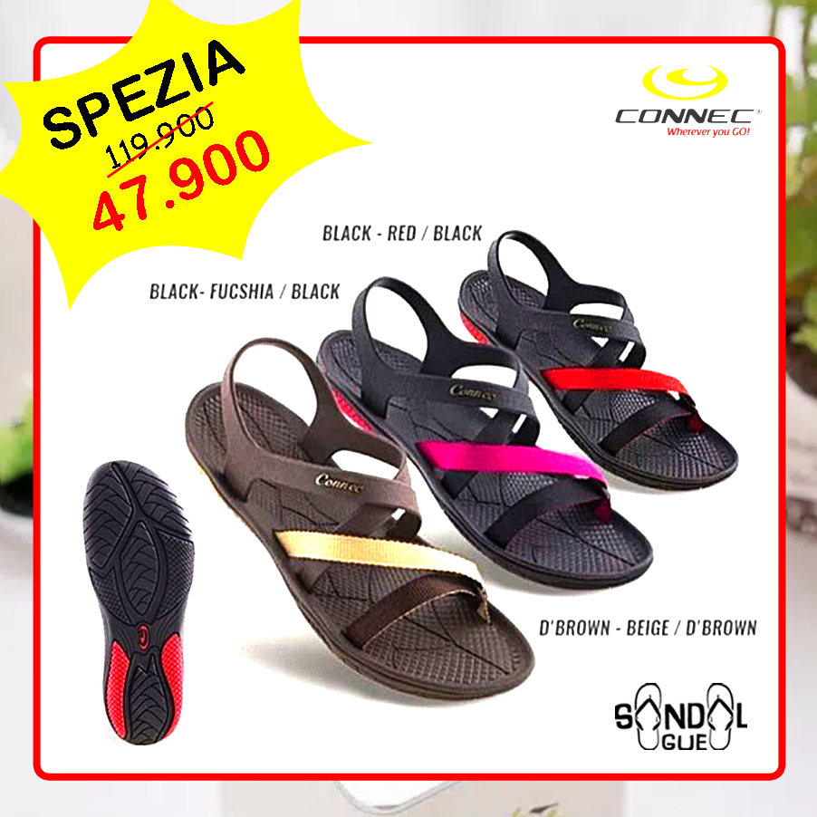 PROMO SANDAL WANITA KEKINIAN CONNEC PAMELA SPEZIA CONNIE VENUS 100% BARU