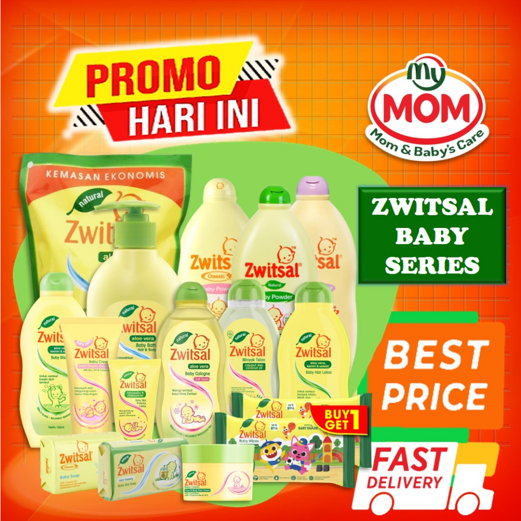 [BPOM] Zwitsal Baby Powder 300 gr / Classic / Soft Floral / Rich Honey / Milk Honey / Fresh Floral / Bedak Bayi / MY MOM